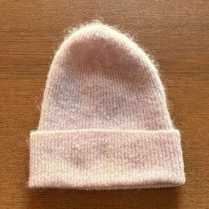 FREE W/PURCHASE - H&M - Soft Pink Wool/Mohair Blend Knit Beanie